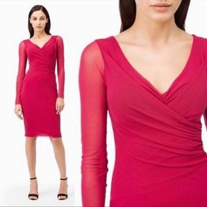 Fuzzi by Jean Paul Gaultier tomato Red sweetheart neckline midi length